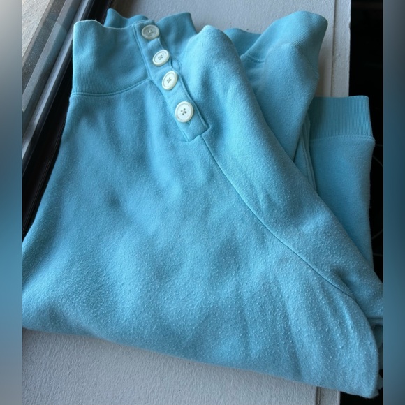 Women’s J.Crew Factory sweatshirt with button neck design size large - Picture 3 of 3